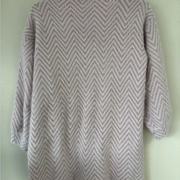 Pink Chevron Open-Front Cardigan - Picture 5 of 5